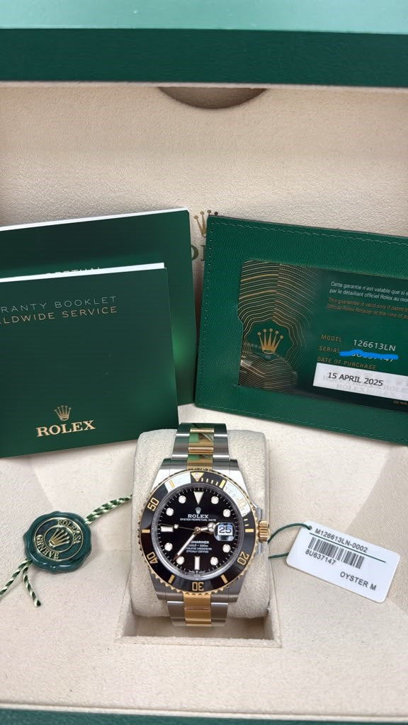 ROLEX SUBMARINER TWO-TONE 41MM-126613LN