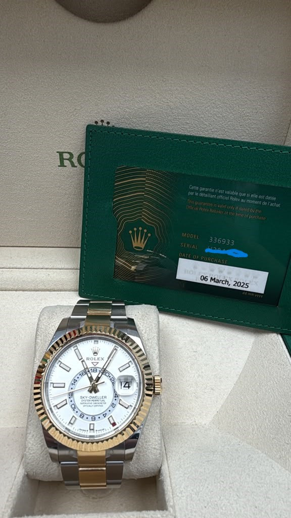 ROLEX OYSTER  SKY-DWELLER TWO-TONE 42MM-336933