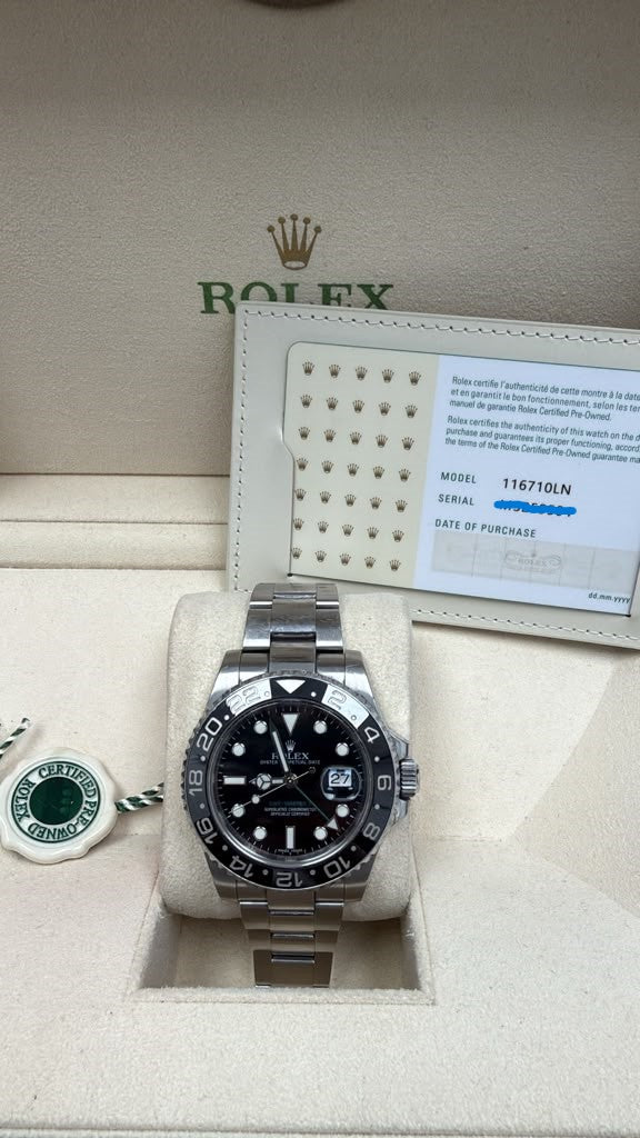 ROLEX GMT-MASTER II ST/STEEL 41MM-116710LN