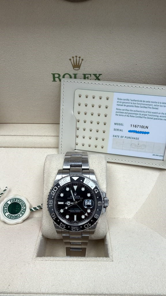 ROLEX GMT-MASTER II ST/STEEL 41MM-116710LN