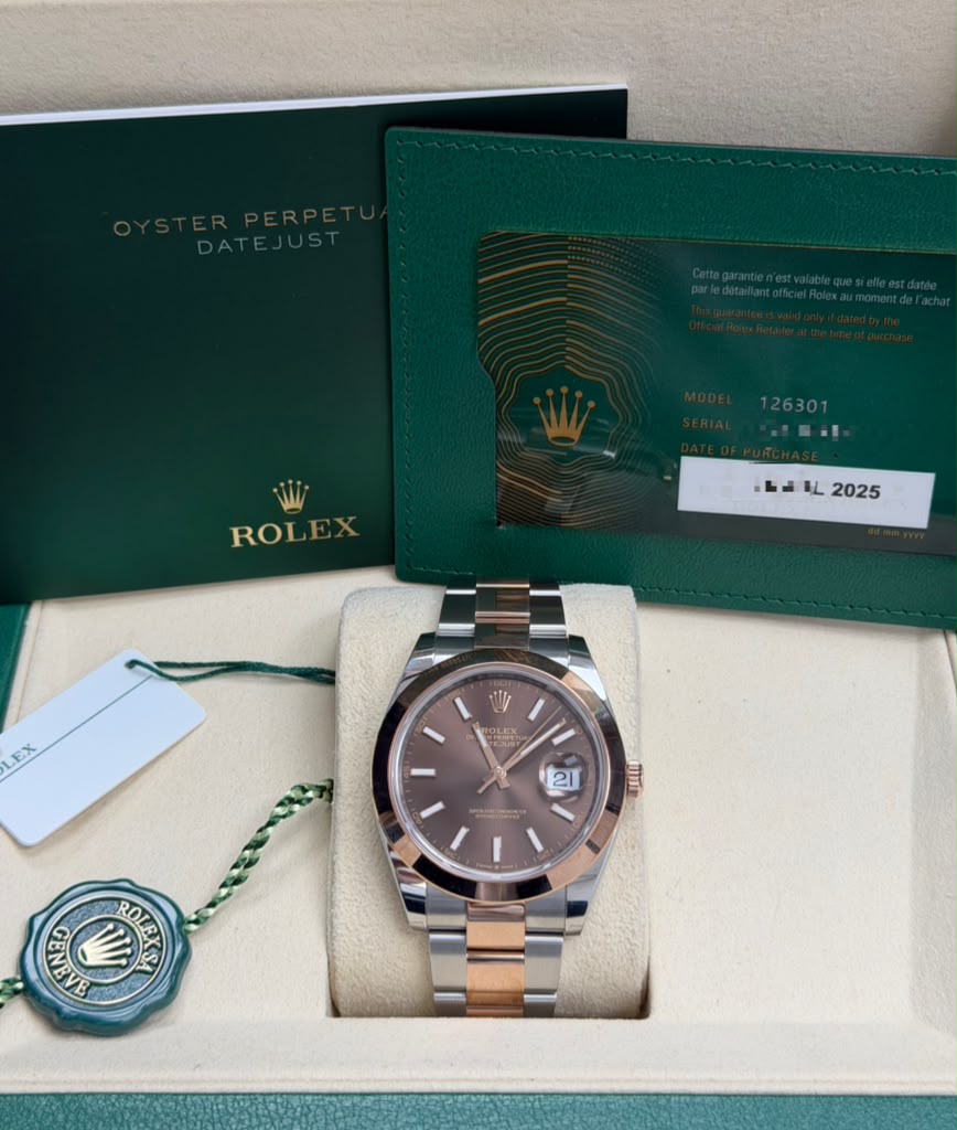 ROLEX DATE-JUST TWO-TONE 41MM-126301