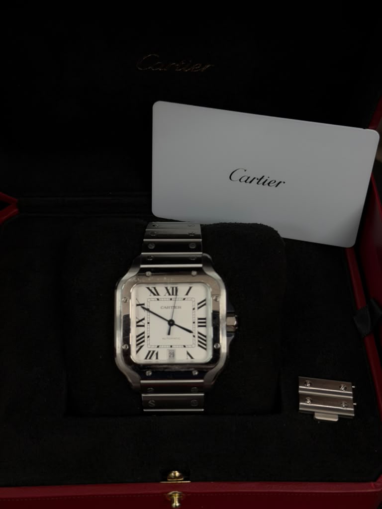 CARTIER SANTOS ST/STEEL-MEDIUM-WSSA0018