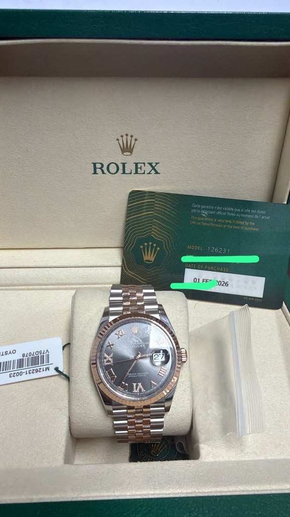 Rolex Date just Modelo 126231 # S. V75D70...