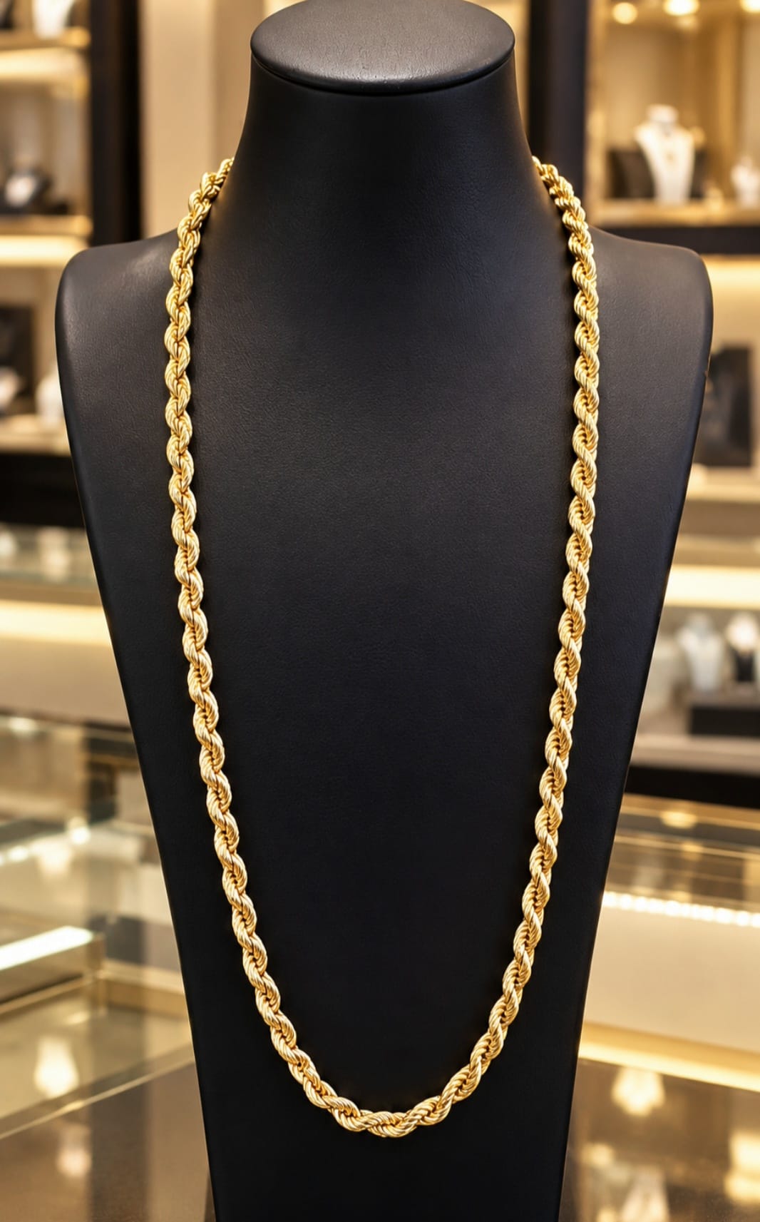 Chain Rope 18kt , 10.4 dwt , 24"