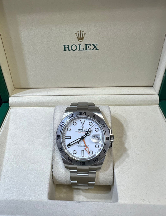 ROLEX EXPLORER II WHITE FACE 42MM - 216570