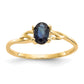 14k Sapphire Birthstone Ring