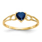 14k Sapphire Birthstone Ring