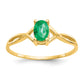 14k Emerald Birthstone Ring