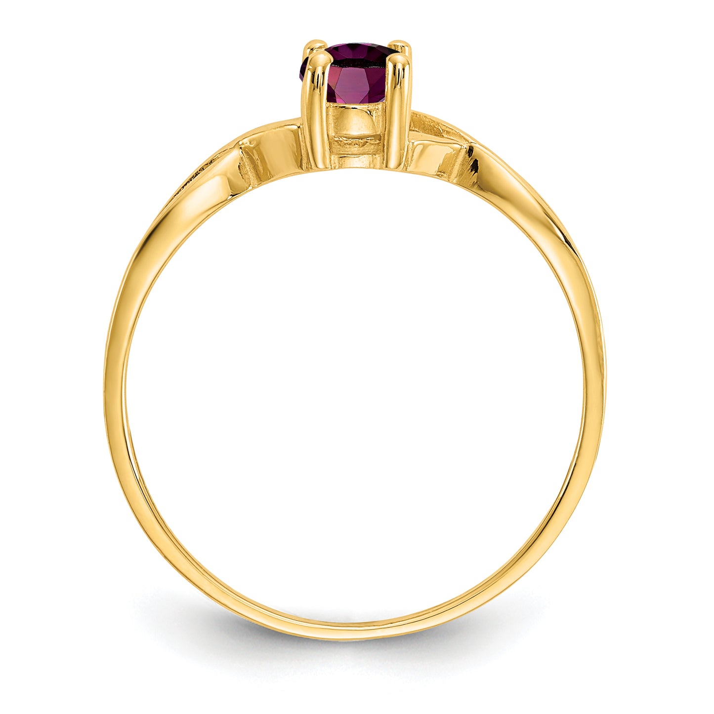 14k Rhodolite Garnet Birthstone Ring