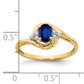 14k Sapphire and Diamond Ring