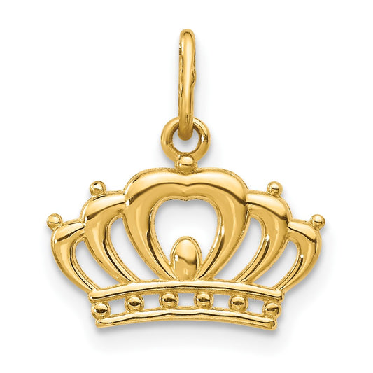 14k Crown Charm