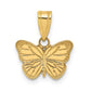 14k Laser Cut Butterfly Charm