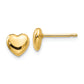 14K Polished Heart Post Stud Earrings