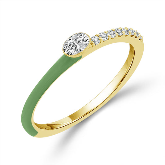 Diamond Band 0.75 ct tw 14k White Gold+14K Yellow Gold+14k Rose Gold