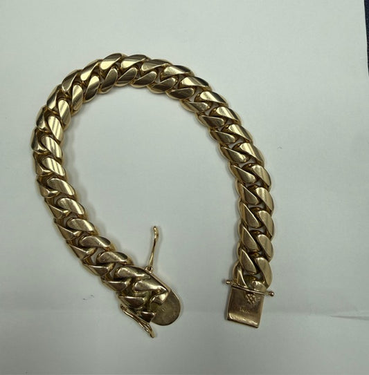 CUBAN LINK BRACELET 14KT / 79DWT /