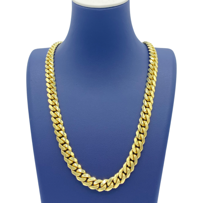 10k Solid Yellow Gold Cuban Link Chains From 6 Mm To 9 Mm — Ariel S Jewelry