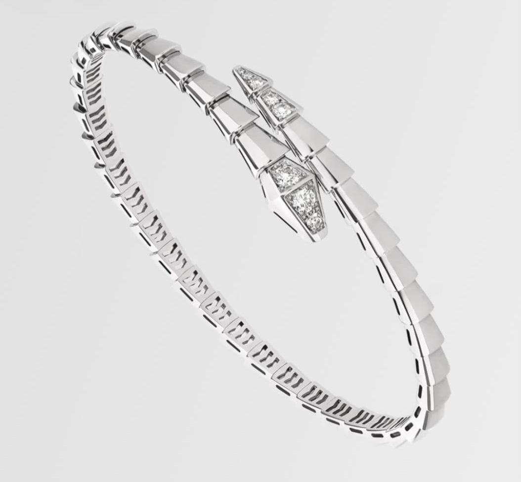 Deposit - Bangle serpentine white gold 18k