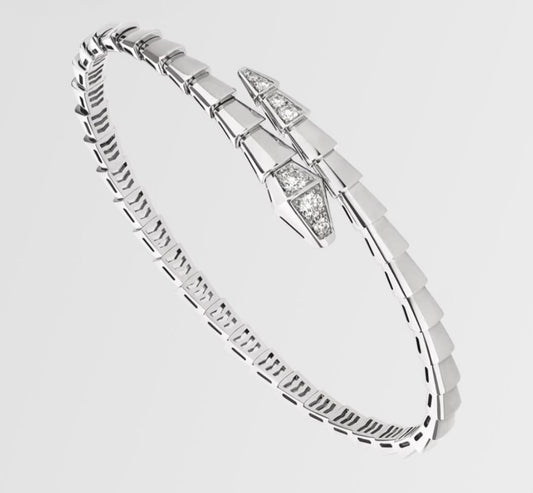 Deposit - Bangle serpentine white gold 18k