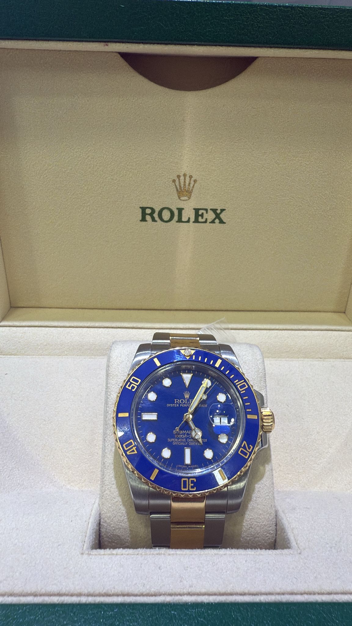 Rolex blue submariner date