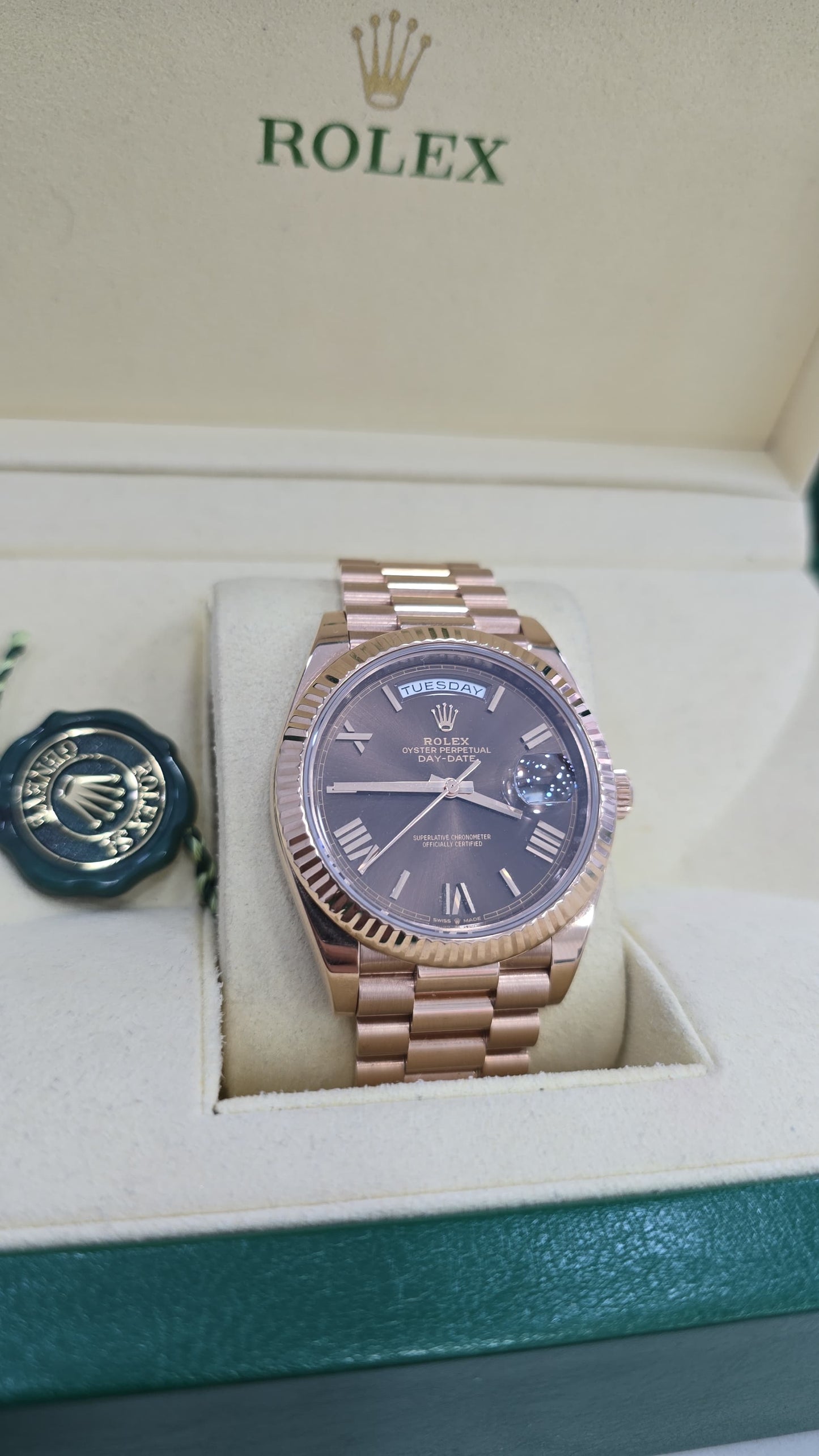 ROLEX DATE-DAY ROSE GOLD