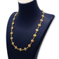 Conjunto de collar de estrella tricolor elegante para mujer en oro de 18 quilates