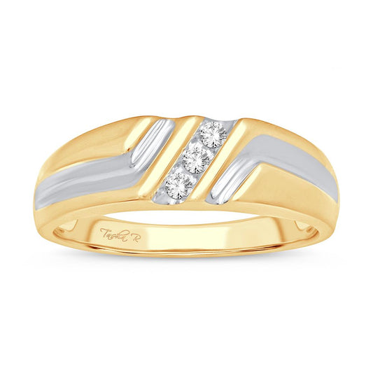 Harmony Gleam 10K Yellow Gold 0.07CT Diamond Ring
