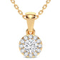 COLGANTE DE DIAMANTES DE 14K Y 0,27CT