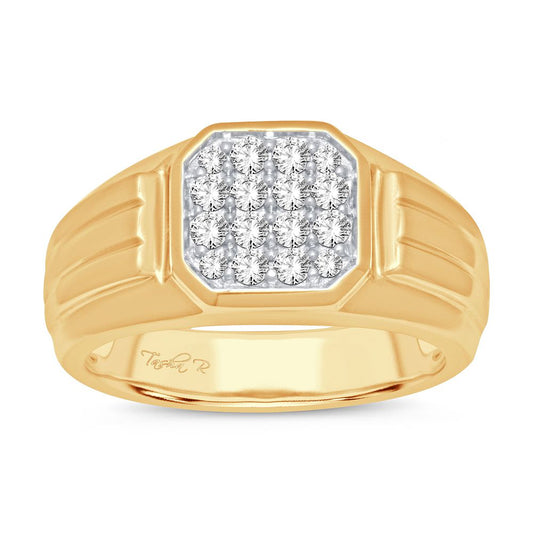 ANILLO DE DIAMANTES DE 14K Y 0,50CT