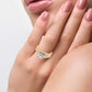 Classic Radiance: 14K Yellow Gold 0.50CT Diamond Trio Wedding Set