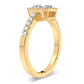 Golden Elegance - 14K 0.50CT Diamond Engagement Ring