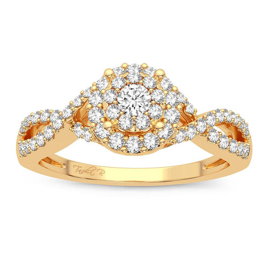 Celestial Spark - 14K 0.38 CT Diamond Engagement Ring