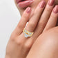 Diamond Crest - Juego de tres anillos de diamantes de 14 quilates y 0,33 quilates