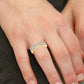 Cascade Luxe: 14K Yellow Gold 2.83CT Diamond Trio Wedding Set