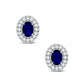 PENDIENTES DE ZAFIRO CON DIAMANTES DE 14K Y 0,57CT