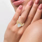Crowning Splendor - 14K Yellow Gold 1.00CT Diamond Bridal Set