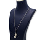 Collar de perlas para mujer en oro blanco de 18 quilates