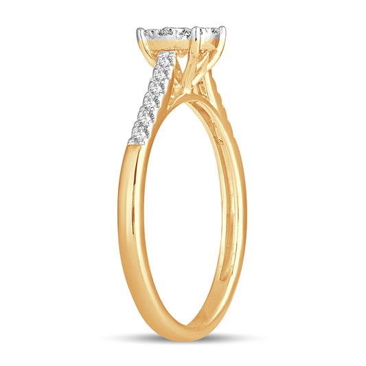 Solitaire Brilliance - 14K 0.35 CT Diamond Engagement Ring