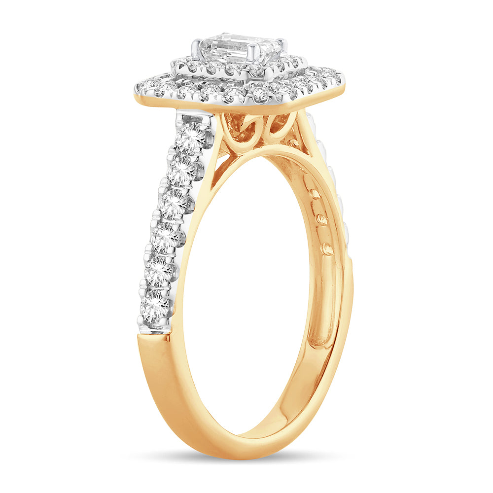 Regal Radiance - 14k 1.00 CT Diamond Engagement Ring