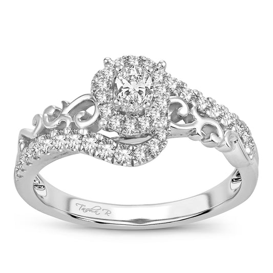 Vintage Grace - 14K 0.50 CT Diamond Engagement Ring