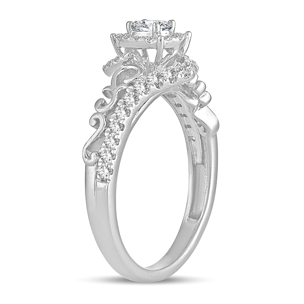 Vintage Grace - 14K 0.50 CT Diamond Engagement Ring