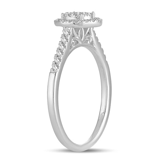 Halo Promise - 14K 0.33 CT Diamond Engagement Ring