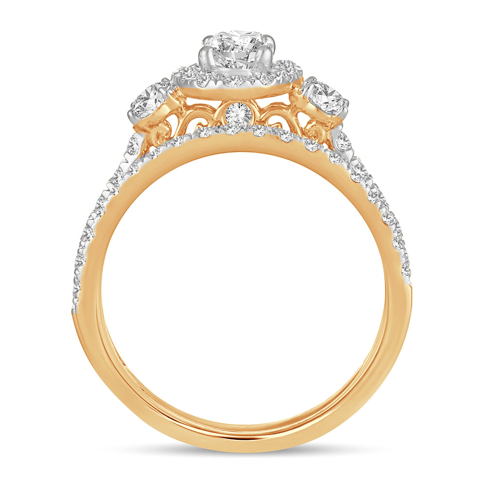 Celestial Marquise - 14K Yellow Gold 2.00CT Diamond Bridal Ring