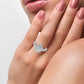 Elegancia radiante - Anillo de compromiso de diamantes de 14 quilates y 0,63 quilates