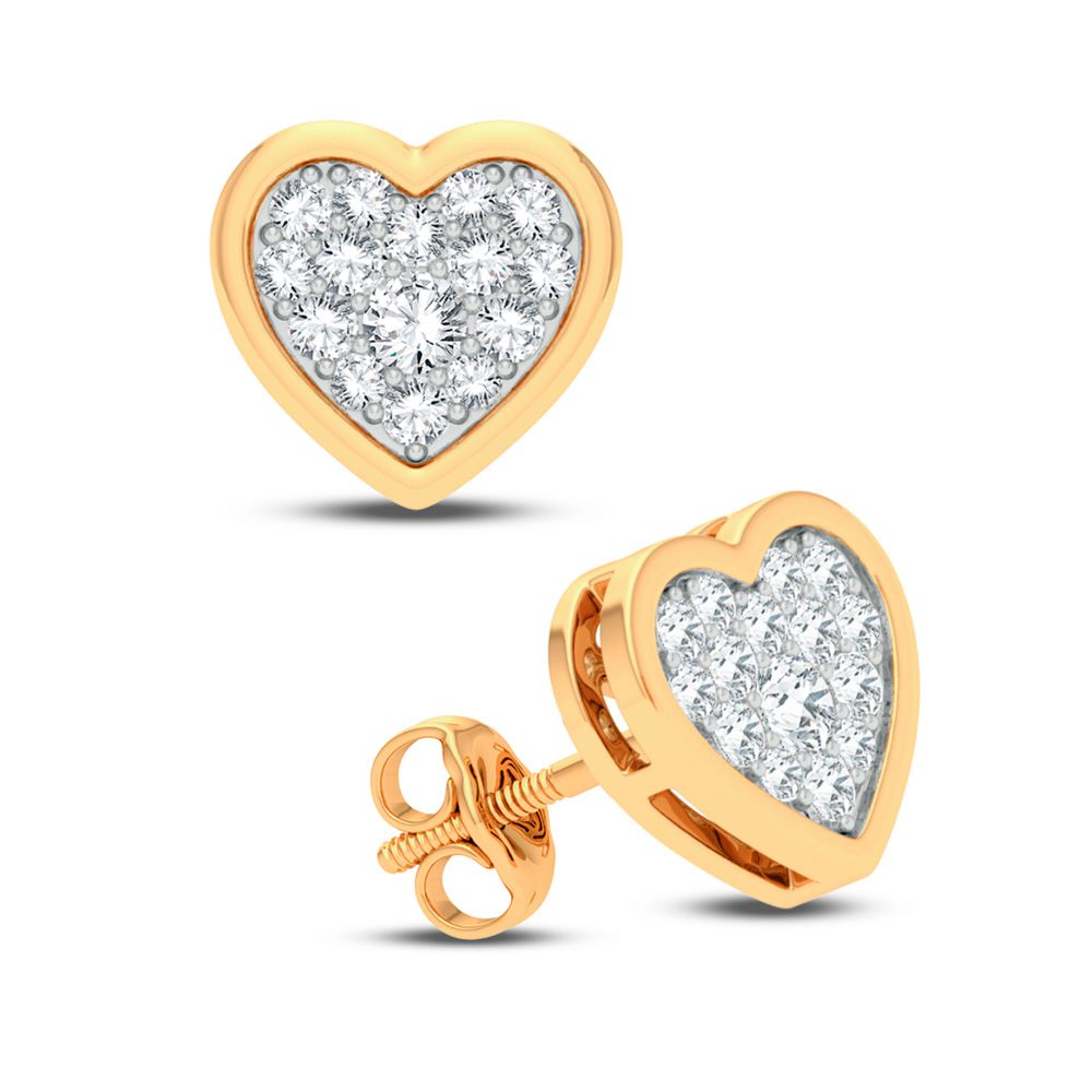 PENDIENTES DE DIAMANTES DE 14K Y 0,50CT