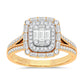 Gilded Radiance - 14K 0.75 CT Diamond Engagement Ring
