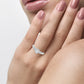 Luminous Radiance - 10K White Gold 0.15 CT Diamond Halo Ring