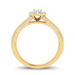 Sunlit Sparkle: 10K Yellow Gold 0.15ct Diamond Ring