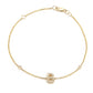 Letter Charm Bracelet In 14K Gold with Diamonds: A-Z