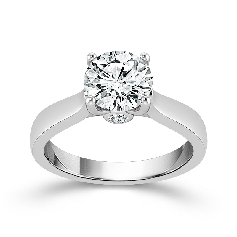 Diamond Solitaire Ring 2 ct tw 14k White Gold