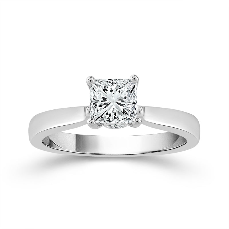 Diamond Solitaire Ring 2 ct tw 14k White Gold